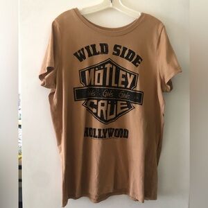 torrid Tan Motley Crue Wild Side Graphic Short Sleeve Tee